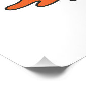 Hier kommt der warme Umarmung! Vulkanischer Spaß Poster (Ecke)