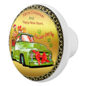 Hier kommt der Weihnachtsbaumwagen von Weihnachtsf Keramikknauf (Rechts)