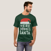 Hier kommt der Weihnachtsfeiertag T - Shirt (Vorne ganz)