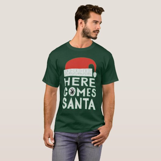 Hier kommt der Weihnachtsfeiertag T - Shirt (Vorne ganz)