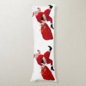 Hier kommt der Weihnachtsmann-Kissen Seitenschläferkissen (Vorderseite Vertikal)