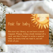 Hier kommt die Baby-Duschkarte Sun Boho Begleitkarte