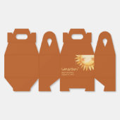 Hier kommt die Baby-Duschkarte Sun Boho Geschenkschachtel (Ungeklappt)