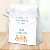 Hier kommt die Babydusche des Sohnes Geschenkschachtel