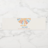 Hier kommt die Babydusche des SON Wasserflaschenetikett (Einzelnes Label)