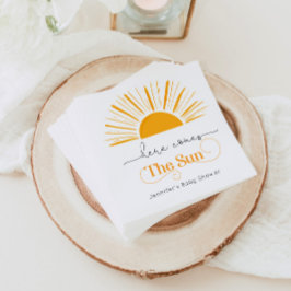 Hier kommt die Babydusche Serviette