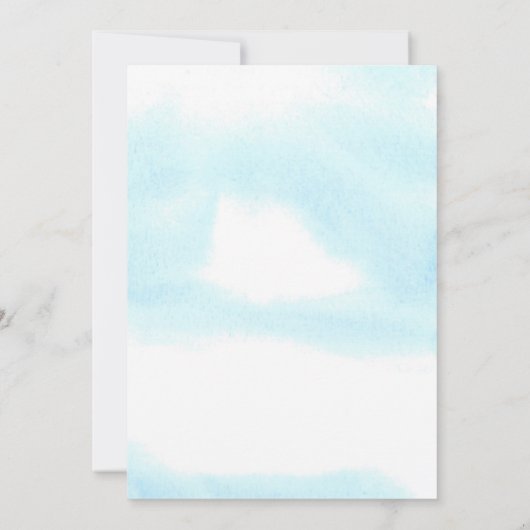 Hier kommt die Babydusche von Son Boho Einladung (Rückseite)