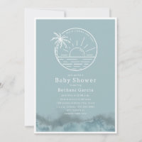 Hier kommt die Blue Baby-Dusche Son Beach Surf