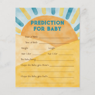 Hier kommt die Blue Ray Sunshine Baby Shower Game