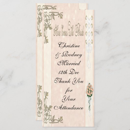 Hier kommt die Braut (Vorne/Hinten)