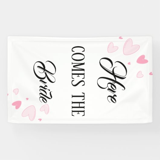 Hier kommt die Braut Banner (Horizontal)