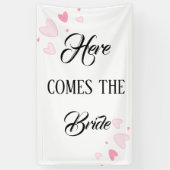 Hier kommt die Braut Banner (Vertikal)