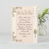 Hier kommt die Braut Einladung (Stehend Vorderseite)