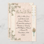 Hier kommt die Braut Einladung (Vorne/Hinten)