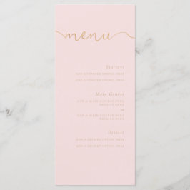 Hier kommt die Braut Menükarte