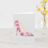 Hier kommt die Bride Floral Heelses Persönliche No Karte (Gelbe Blume)