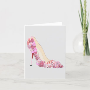 Hier kommt die Bride Floral Heelses Persönliche No Karte