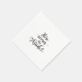 HIER KOMMT DIE BRIDE NAPKIN SERVIETTE (Ecke)