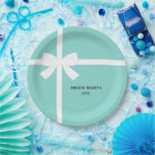 Hier kommt die Bride Personalisiert Tiara Party Pappteller (Party)