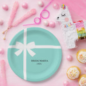 Hier kommt die Bride Personalisiert Tiara Party Pappteller (Party)