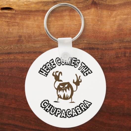 Hier kommt die Chupacabra Schlüsselanhänger (Vorderseite)