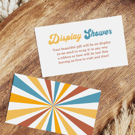 Hier kommt die Dusche mit Son Boy Baby-Dusche Begleitkarte