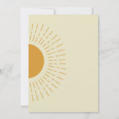 Hier kommt die Einladung der Son Baby Dusche (Rückseite)