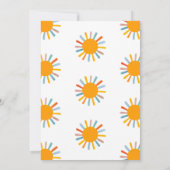 Hier kommt die Einladung der Son Baby Dusche (Rückseite)