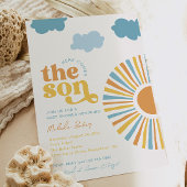 Hier kommt die Einladung der Son Baby Dusche