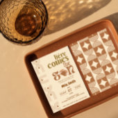 Hier kommt die Einladung der Son Baby Dusche