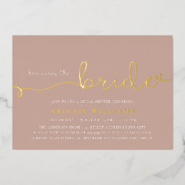 Hier kommt die Einladung zum Bride Foil