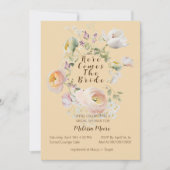 Hier kommt die Einladung zur Braut, Brautdusche (Vorderseite)