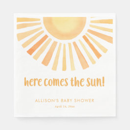 Hier kommt die geschlechtsneutrale Babydusche der  Serviette