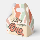 Hier kommt die One Sunshine Retro Regenbogen Gebur Geschenkschachtel (Vorderseite)