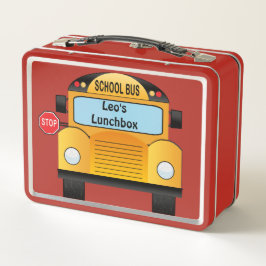Hier kommt die Schulbusmetall Lunchbox
