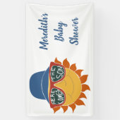 Hier kommt die Son Baby Boy Dusche Banner (Vertikal)