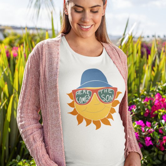 Hier kommt die Son Baby Boy Dusche T-Shirt