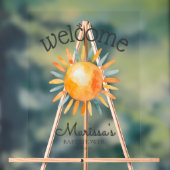 Hier kommt die Son Baby Boy Dusche Willkommen Acrylschild (Neutral)