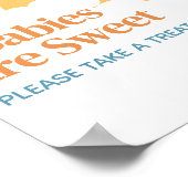 Hier kommt die Son Baby Dusche Babys sind süß Poster (Ecke)