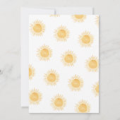 Hier kommt die Son Baby Dusche Danke (Rückseite)