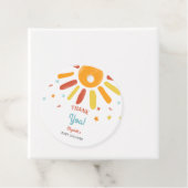 Hier kommt die Son Baby Dusche Danke Custom Geschenkanhänger (Beispiel)