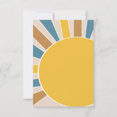 Hier kommt die Son Baby Dusche Dankeskarte (Rückseite)