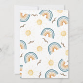 Hier kommt die Son Baby Dusche Einladung (Rückseite)