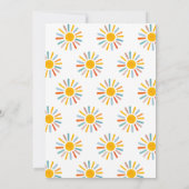 Hier kommt die Son Baby Dusche Einladung (Rückseite)