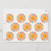 Hier kommt die Son Baby Dusche Einladung (Rückseite)