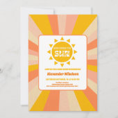 Hier kommt die Son Baby Dusche Einladung (Vorderseite)