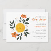 Hier kommt die Son Baby Dusche Einladung (Vorderseite)