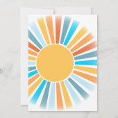 Hier kommt die Son Baby Dusche Einladung (Rückseite)