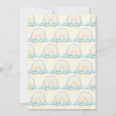 Hier kommt die Son Baby Dusche Einladung (Rückseite)