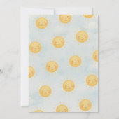 Hier kommt die Son Baby Dusche Einladung 🌞 ✨ (Rückseite)